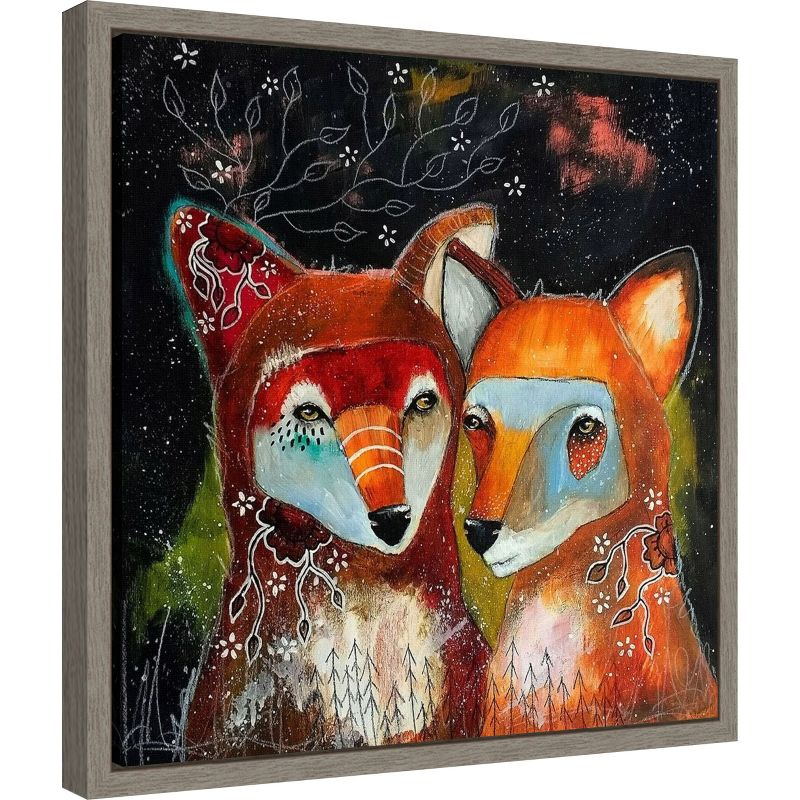 Amanti Art Home Is Wherever You Are by The Secret Hermit Canvas Wall Art Print Framed 16 x 16-in.