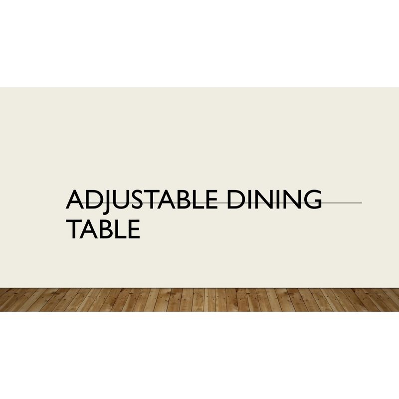 Carolina Living Mundra Adjustable Crank Dining Table: Industrial Style, 30"-36" Height, Metal Frame, Seats 4