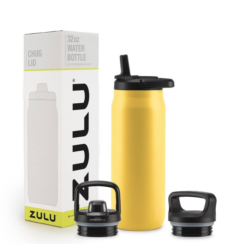 Zulu Base 32oz Stainless Steel Water Bottle - Yellow