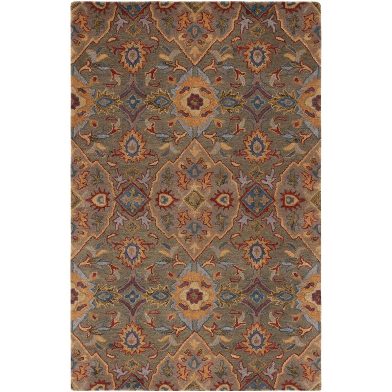 Heritage HG653 Handmade Area Rug - 8'x10' - Green/Yellow - Safavieh