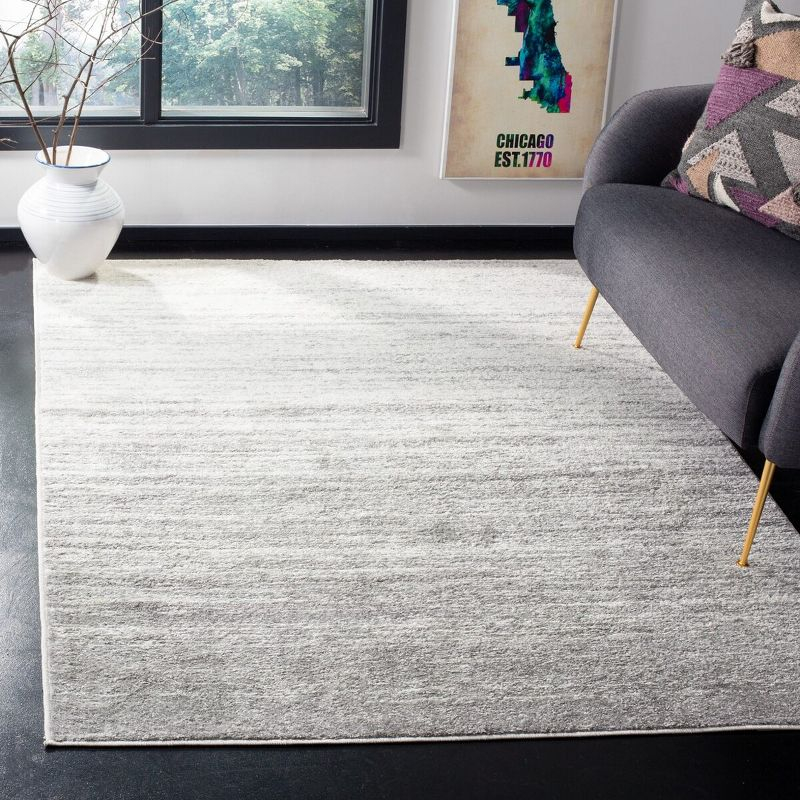 Adirondack ADR113 Machine Made Indoor Area Rug - Ivory/Silver - 6'x9' - Safavieh