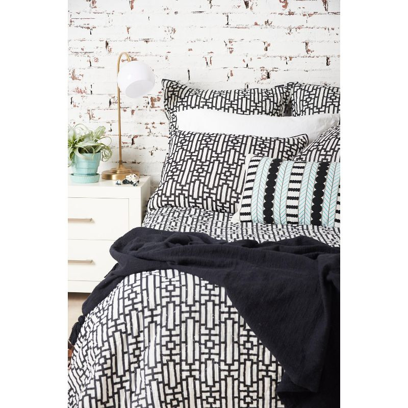 carol & frank 26" x 26" Naya Geometric Cotton Euro Sham - Machine Washable