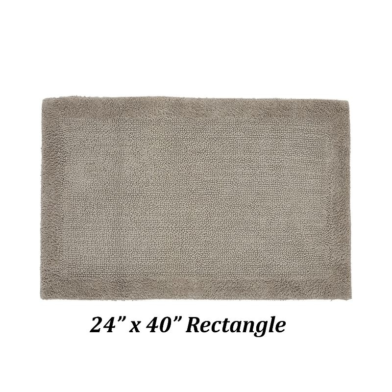 Better Trends Edge 100% Cotton Tufted Reversible Bath Rug 24" x 40" Rectangle - Beige