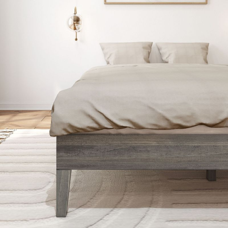 Plank+Beam Queen-Size Platform Bed, Driftwood
