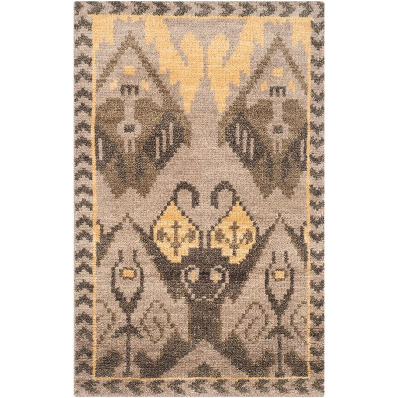 Kenya KNY656 Hand Knotted Accent Rug - Gold/Beige - 2'x3' - Safavieh.