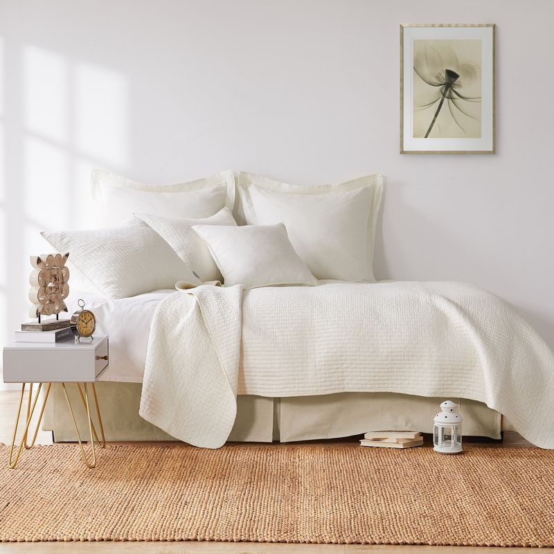 Faux Linen Twin Dust Ruffle - Levtex Home