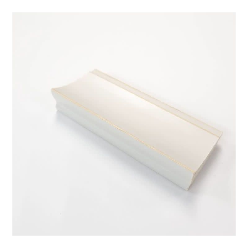 20" x 24" Flair Framed Bathroom Vanity Wall Mirror Soft White - Amanti Art: Modern Rectangle, Satin Finish, No Assembly Required