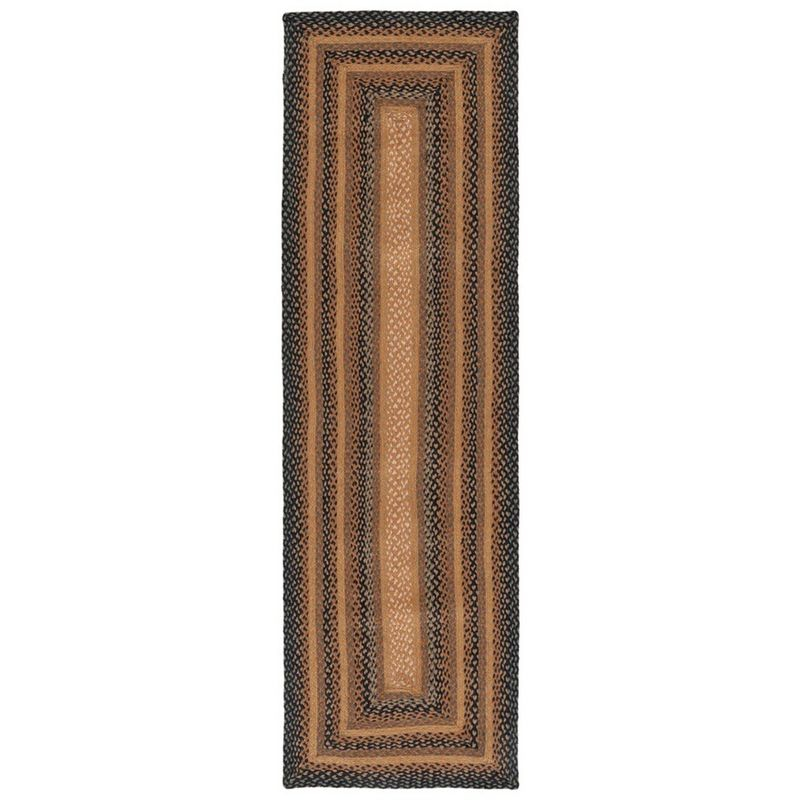 Braided BRD652 Flat Weave Indoor Runner Rug - Natural/Sage - 2'3"x8' - Safavieh