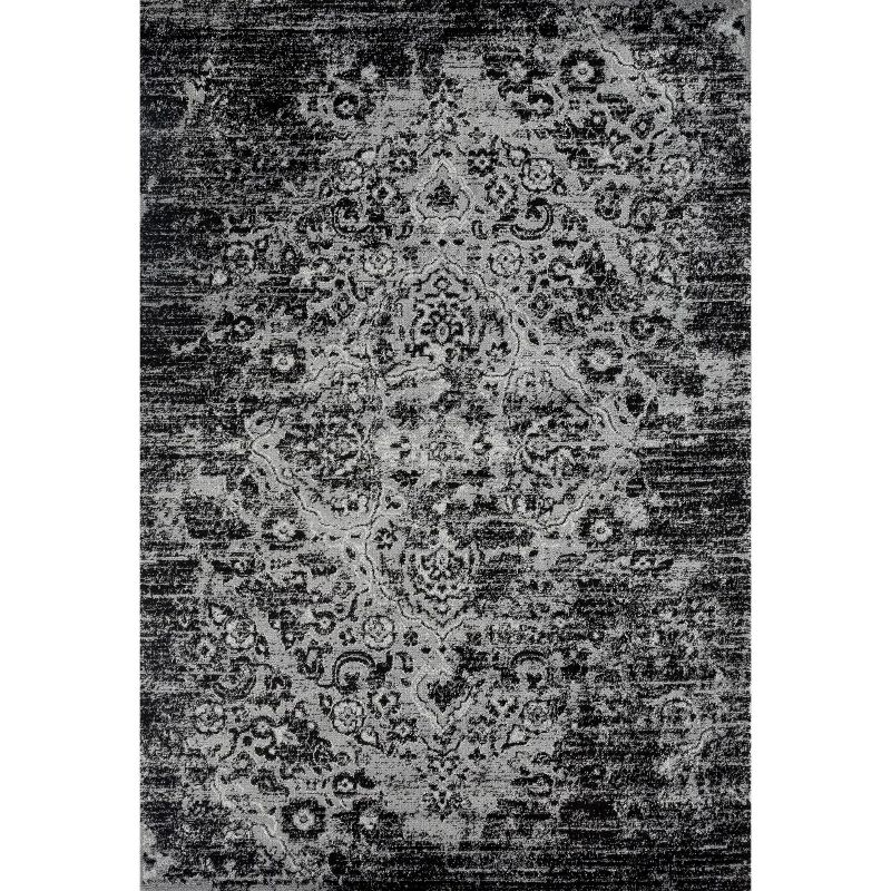 Luxe Weavers Victoria Collection Grey 5x7 Floral Area Rug