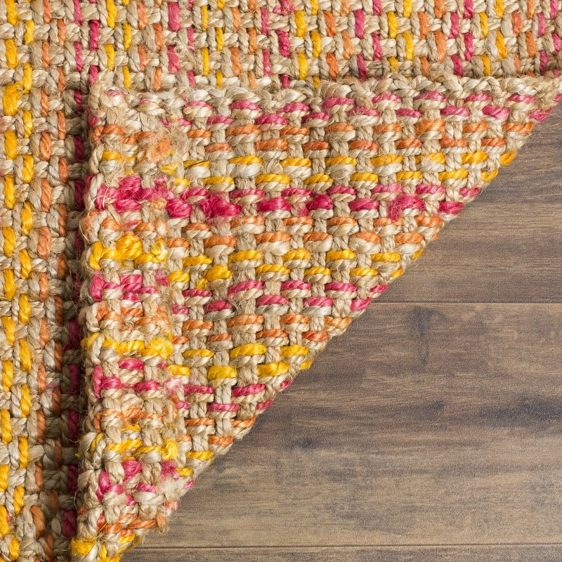 Natural Fiber NF262 Hand Woven Indoor Accent Rug - Pink/Multi - 3'x5' - Safavieh