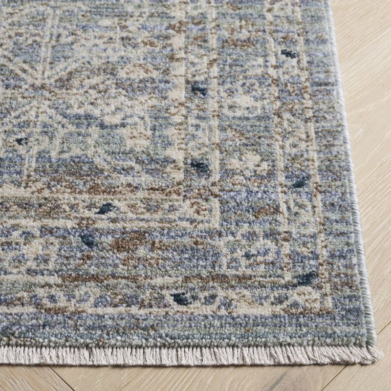 Antique Patina ANP656 Machine Made Loomed Area Rug - Blue/Ivory - 5'-3" X 7'-7" - Safavieh