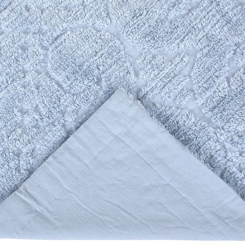 Better Trends Ashton – Luxurious 100% Cotton Tufted Euro Sham in Medallion Design, Super Soft & Lightweight, 26” x 26”, Blue