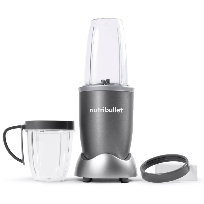 nutribullet Original Personal Blender 600W Silver: Stainless Steel Blades, Smoothie Maker, Dishwasher-Safe Parts