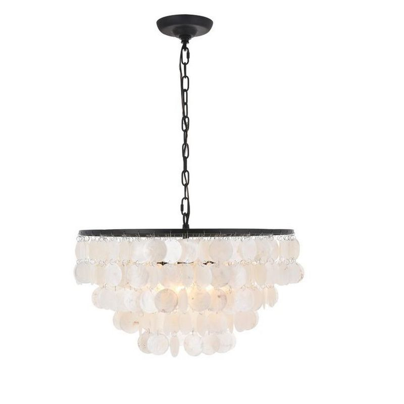Elegant Lighting Selene 4 light Black Pendant