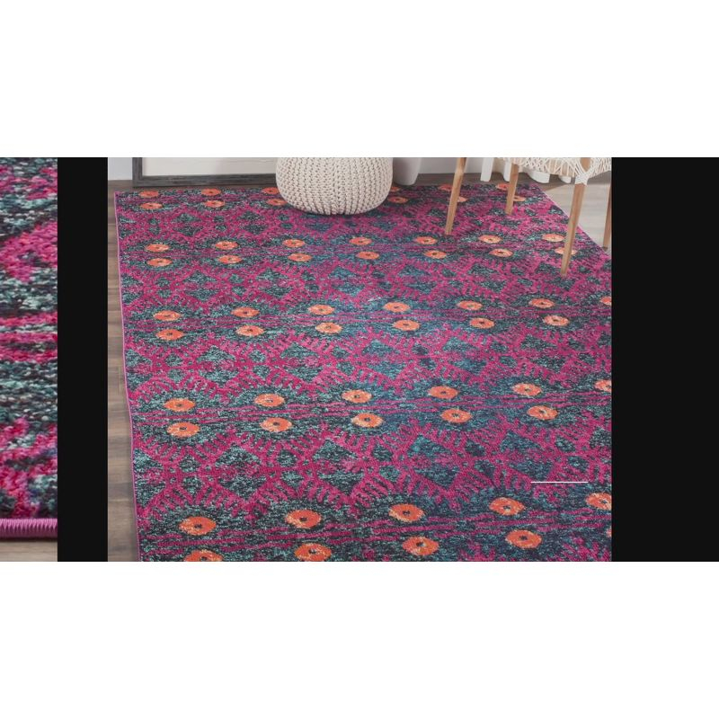 Monaco MNC213 Power Loomed Indoor Area Rug - Pink/Multi - 8'9"x11'9" - Safavieh.