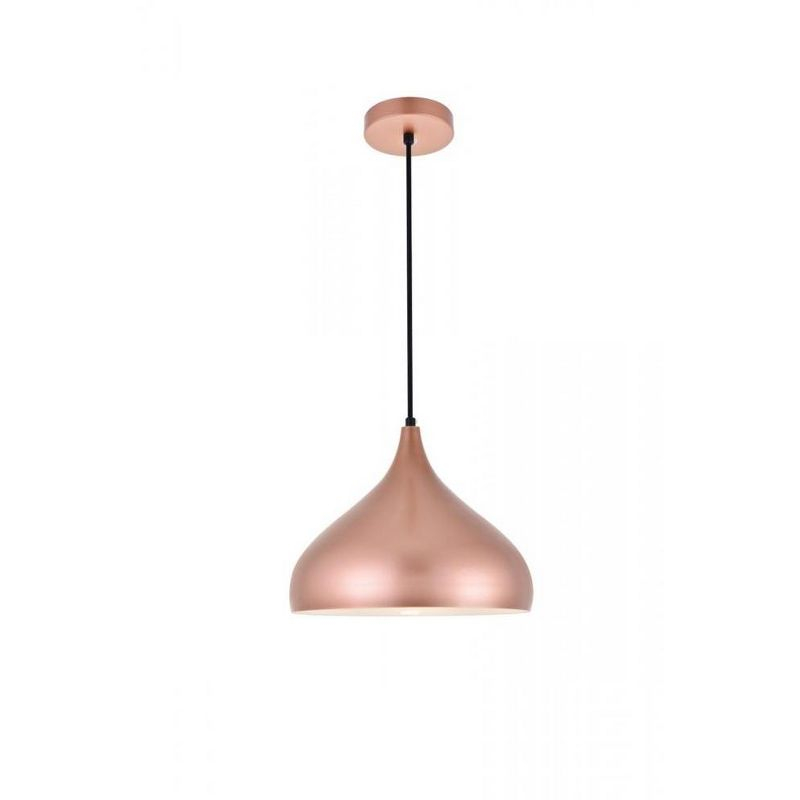 Elegant Lighting Circa 1 Light Honey Gold Pendant