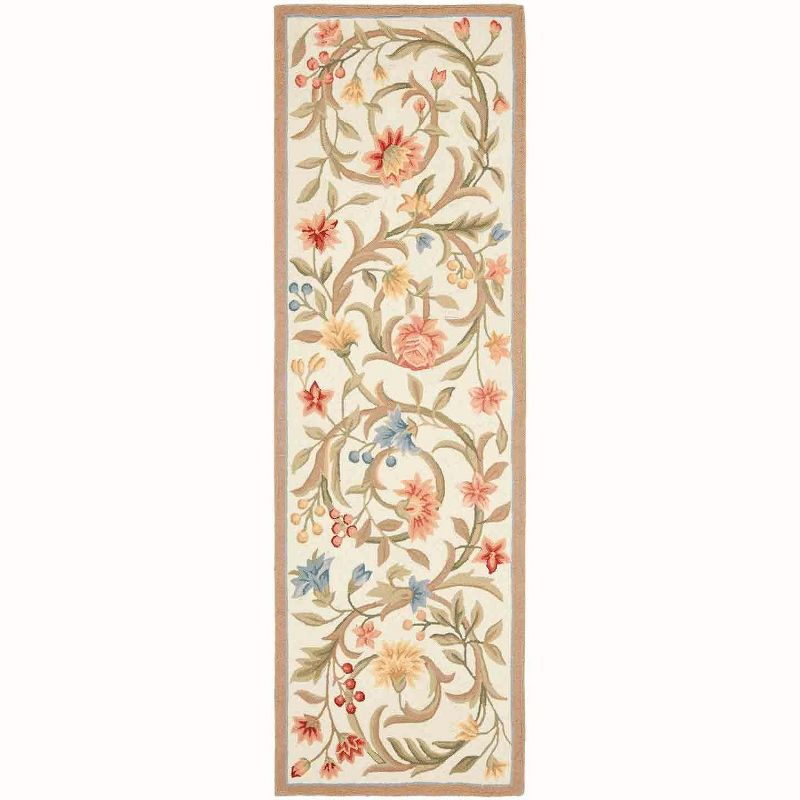 Chelsea HK248 Handmade Runner Rug - 2'6"x18' - Ivory - Safavieh
