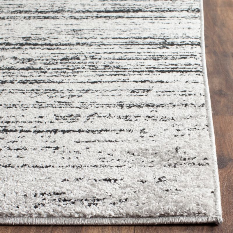 Adirondack ADR113 Machine Made Indoor Area Rug - Silver/Black - 9'x12' - Safavieh