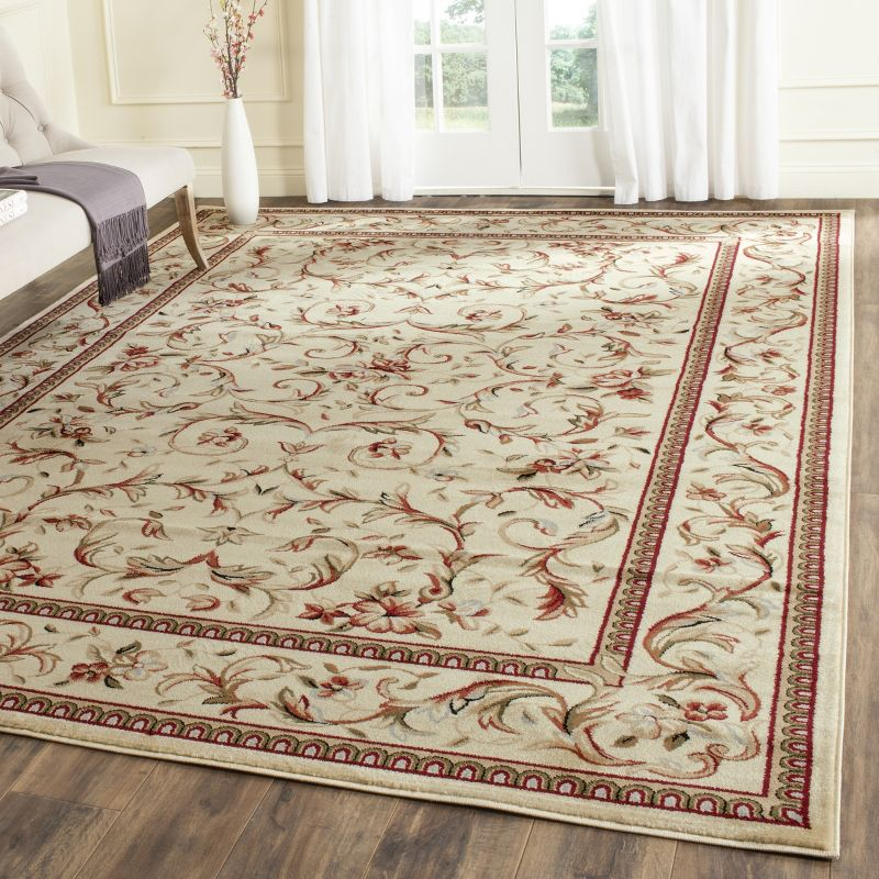 Lyndhurst LNH322 Power Loomed Area Rug - Ivory/Ivory - 9'x12' - Safavieh