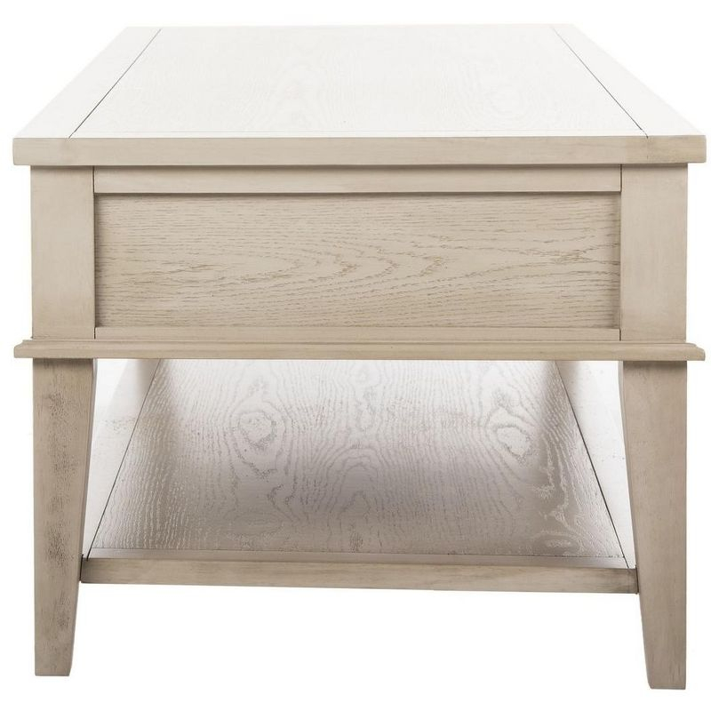Manelin Coffee Table - White Washed - Safavieh