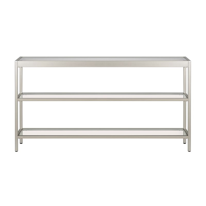 Metal Console Table in Gray - Henn&Hart