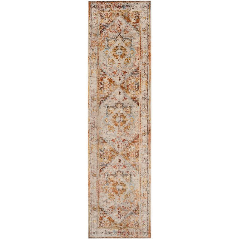 Vintage Persian VTP438 Power Loomed Indoor Runner Rug - Cream/Multi - 2'2"x10' - Safavieh