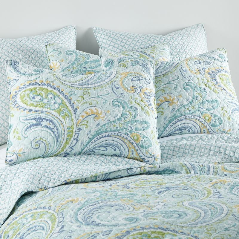 Cortona Paisley Quilt Set - Twin/Twin XL Quilt and One Standard Pillow Sham - Levtex Home