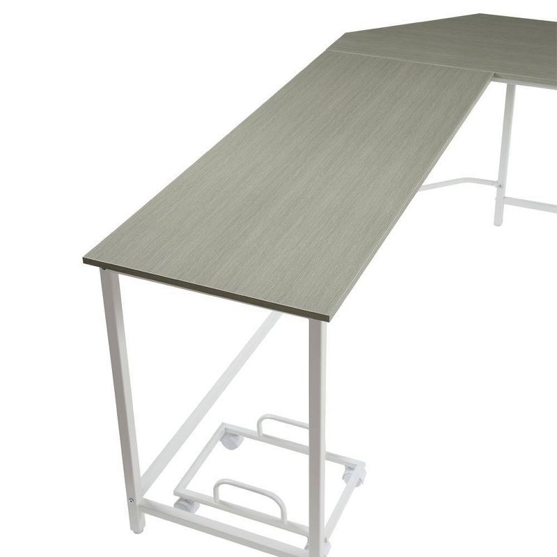 Acme Furniture 66" Dazenus Desk Gray/White Finish