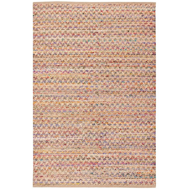 Cape Cod CAP305 Hand Woven Area Rug - Red/Natural - 6'x9' - Safavieh..