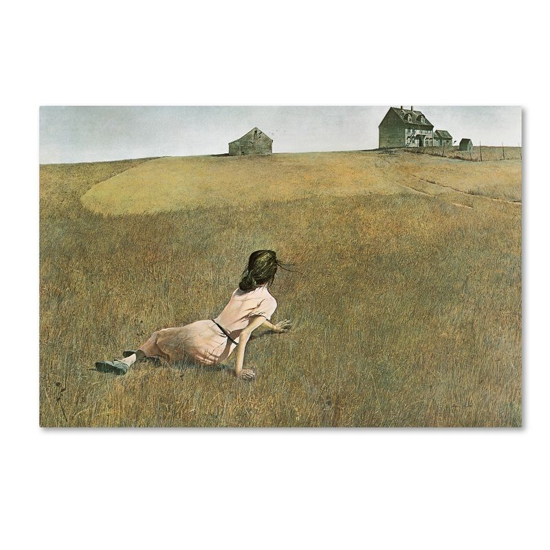 Trademark Fine Art -Andrew Wyeth 'Christina's World' Canvas Art - 16''x24''