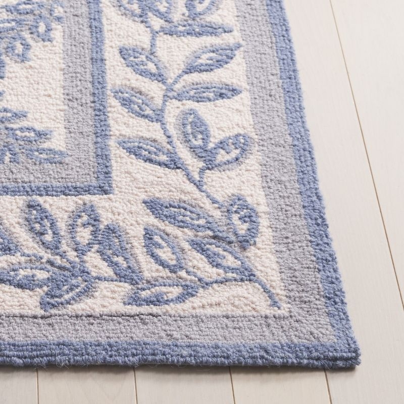 Chelsea HK230 Handmade Area Rug - 8'x10' - Ivory/Light Blue - Safavieh
