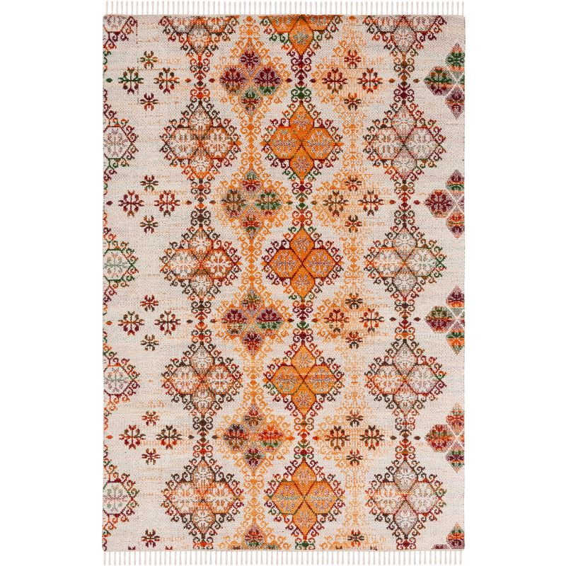 Kilim KLM727 Hand Woven Area Rug - Ivory/Gold - 5'x8' - Safavieh.