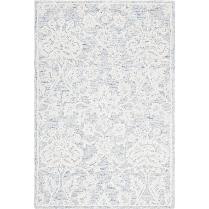 Glamour GLM651 Hand Tufted Area Rug - Blue/Ivory - 4'x6' - Safavieh.