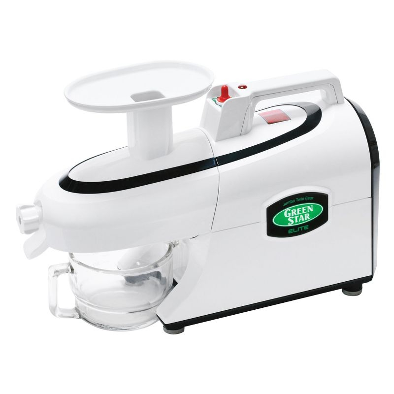 Tribest Greenstar Elite Jumbo Twin Gear Slow Masticating Juicer – White