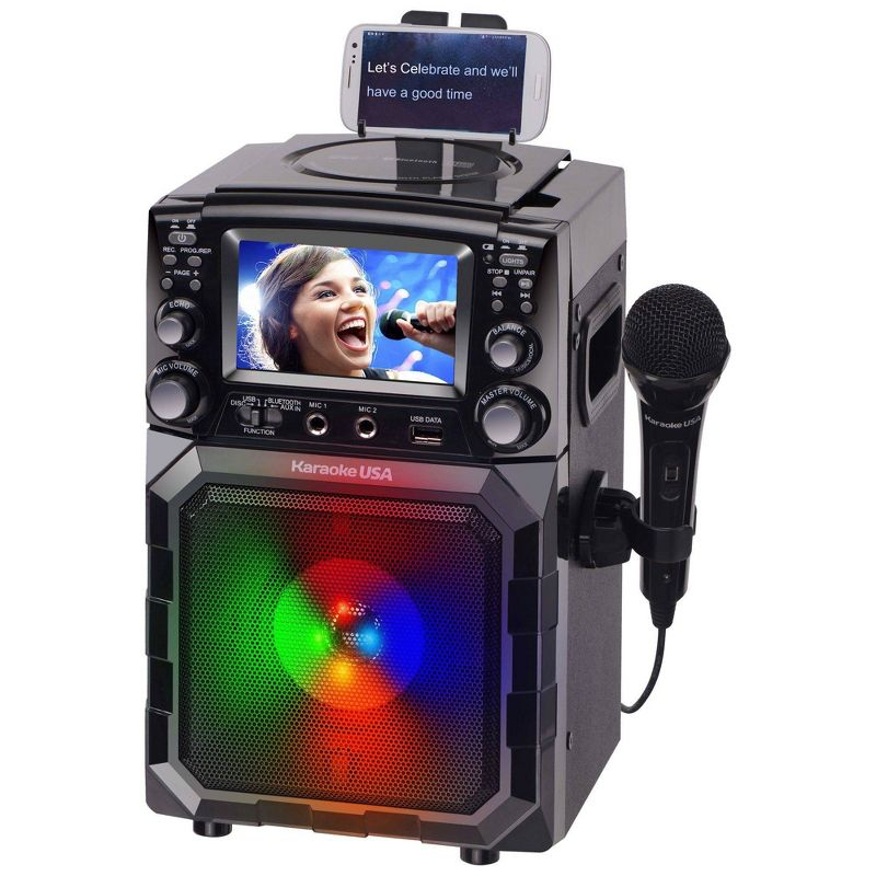 Karaoke USA Portable CDG/MP3 Karaoke Player (GQ450): Bluetooth, TFT-LCD Screen