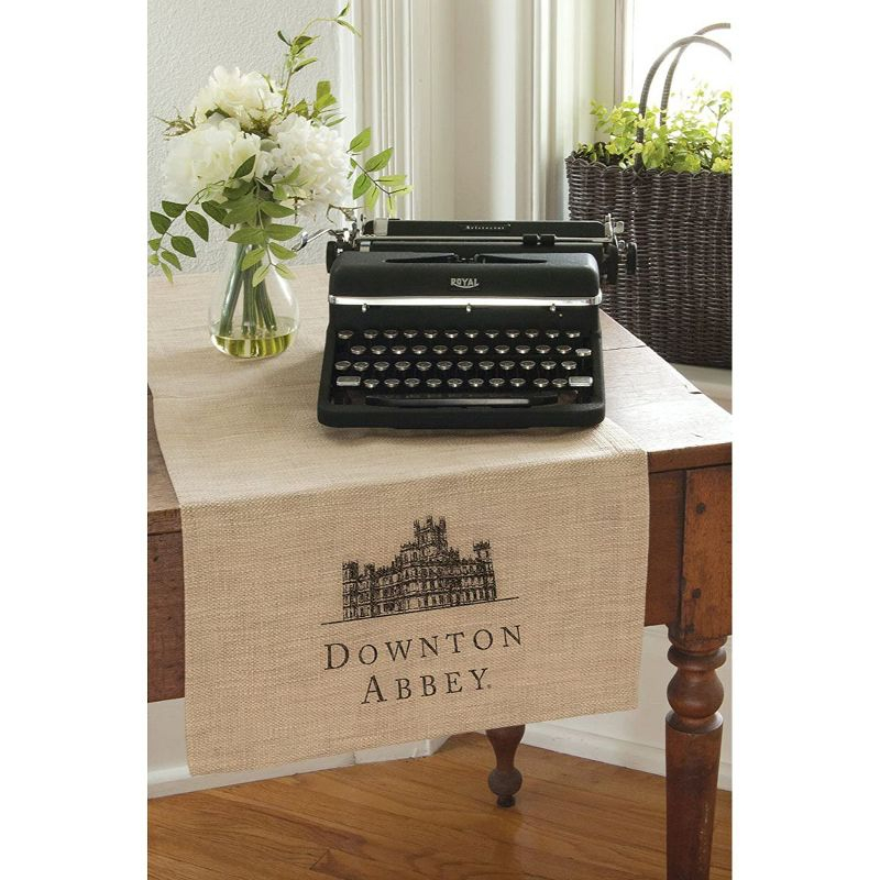 Heritage Lace 16" x 60" Downton Abbey British Highclere Castle Table Runner - Beige