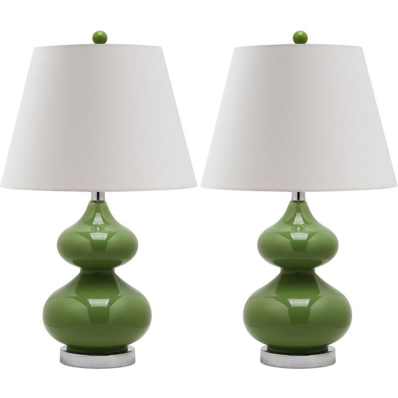 Eva Double Gourd Table Lamp (Set of 2) - Green - Safavieh.
