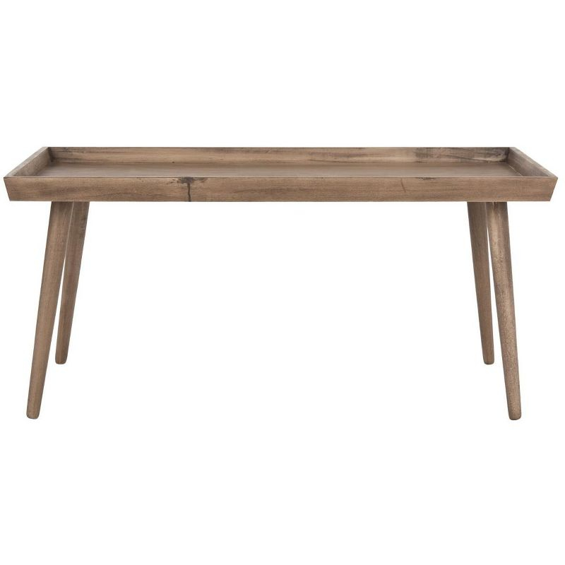 Nonie Coffee Table With Tray - Light Brown - Safavieh