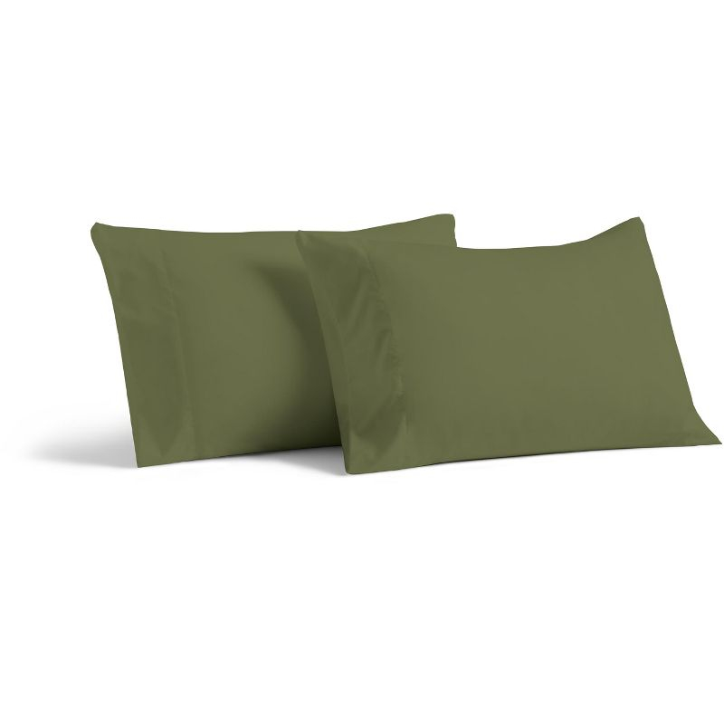 Cosy House Collection Luxury Rayon Derived from Bamboo Set of 2 Pillowcases - Sage Green, Standard