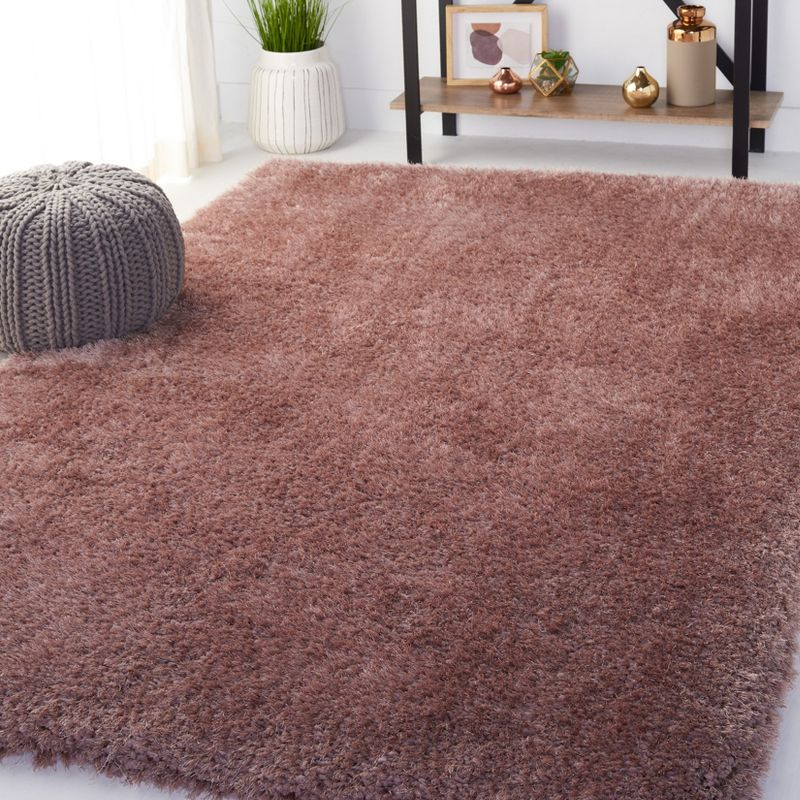 Luxe Shag SGX160 HAND TUFTED Area Rug - Brown - 8'x10' - Safavieh.