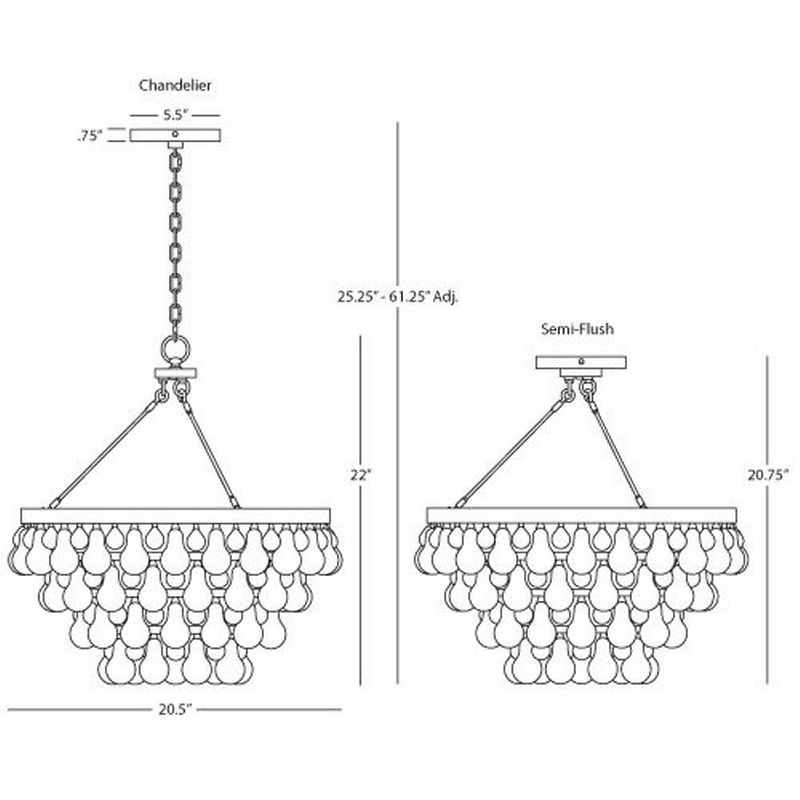Bling 4 - Light Tiered Chandelier