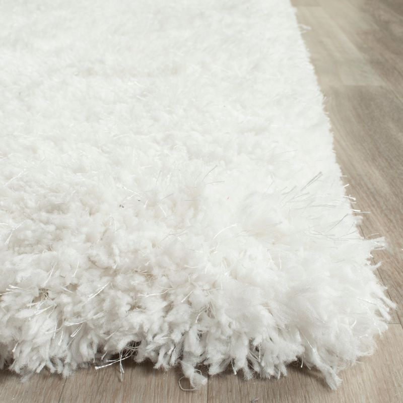 Supreme Shag SGS621 Hand Tufted Indoor Area Rug - Ivory - 8'x10' - Safavieh