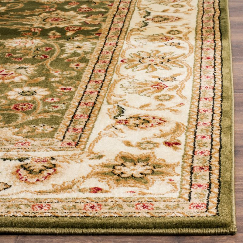 Lyndhurst LNH212 Power Loomed Area Rug - Sage/Ivory - 5'3"x5'3" - Safavieh.