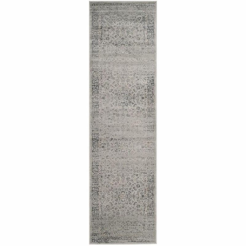 Vintage VTG113 Power Loomed Indoor Skid-Resistant Runner Rug - Light Blue - 2'2"x8' - Safavieh