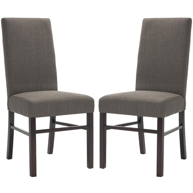 Classic 20" H Side Chair (Set of 2) - HUD8205 - Charcoal - Safavieh Couture