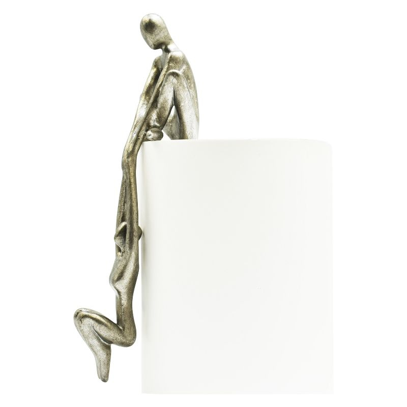 Adam & Friends Man Lifting Woman Onto Ledge Sculpture | Pewter