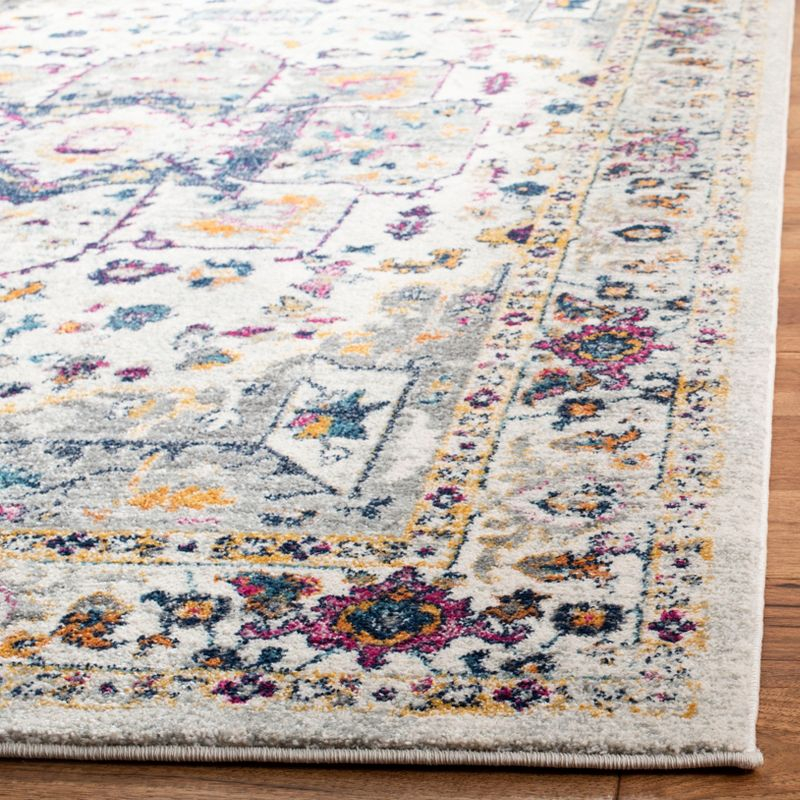 Evoke EVK275 Power Loomed Indoor Area Rug - Ivory/Grey - 5'3"x7'6" - Safavieh