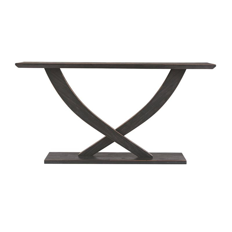 Rasmus Console Table Black Charcoal - Boraam: Acacia Wood, Hallway Display, Rubberwood Frame