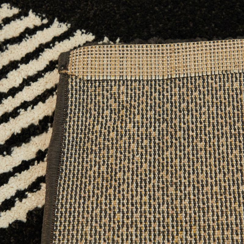 7'10"x10' Phoebe Triangle Kids' Rug Black - Balta Rugs: Geometric Playroom Rug, UV & Stain-Resistant, 8x10 Kids Room
