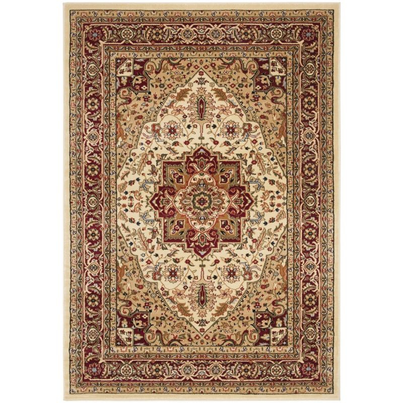 Lyndhurst Heriz LNH330 Power Loomed Area Rug - Ivory/Red - 6'x9' - Safavieh